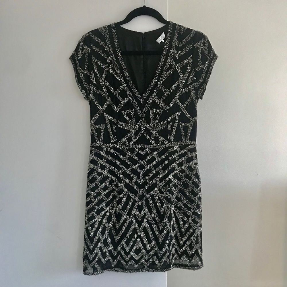 Parker Black Beaded Dress
